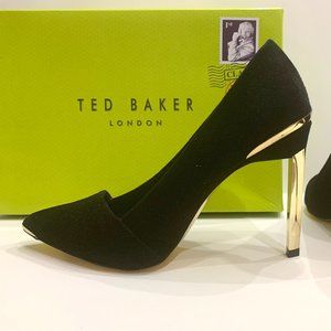Ted Baker, Black Suede Pumps, Size 38 (7-7.5)